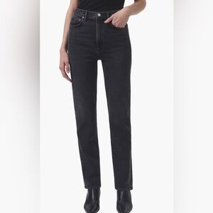 AGOLDE high rise stovepipe jean size 29 in black